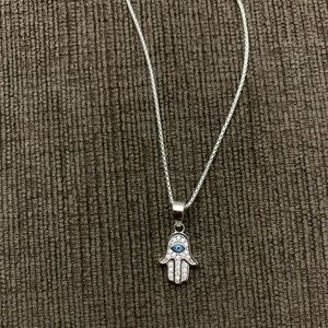 925 Sterling silver evil eye necklace